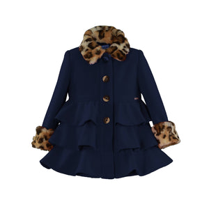 Leopard Girls Coat