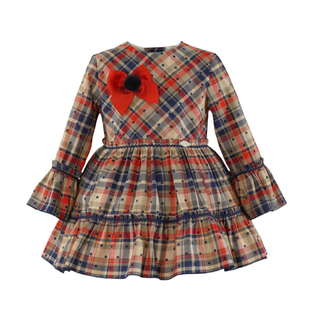 Checkered Polka Dot Dress