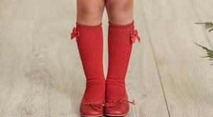 Spring Bow Knee Socks