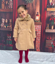 Load image into Gallery viewer, Camel Girls Coat
