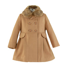 Load image into Gallery viewer, Camel Girls Coat

