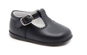 Leather Scalloped Shoes
