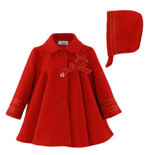 Load image into Gallery viewer, Red Felt Coat Set
