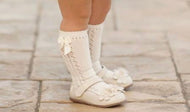 Spring Bow Knee Socks