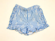 Blue Paisley Girl Swim Shorts
