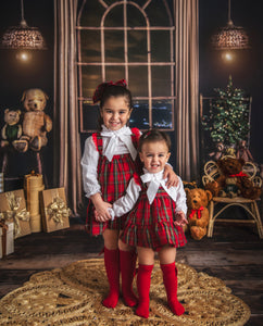 Red Checkered Bow Dress