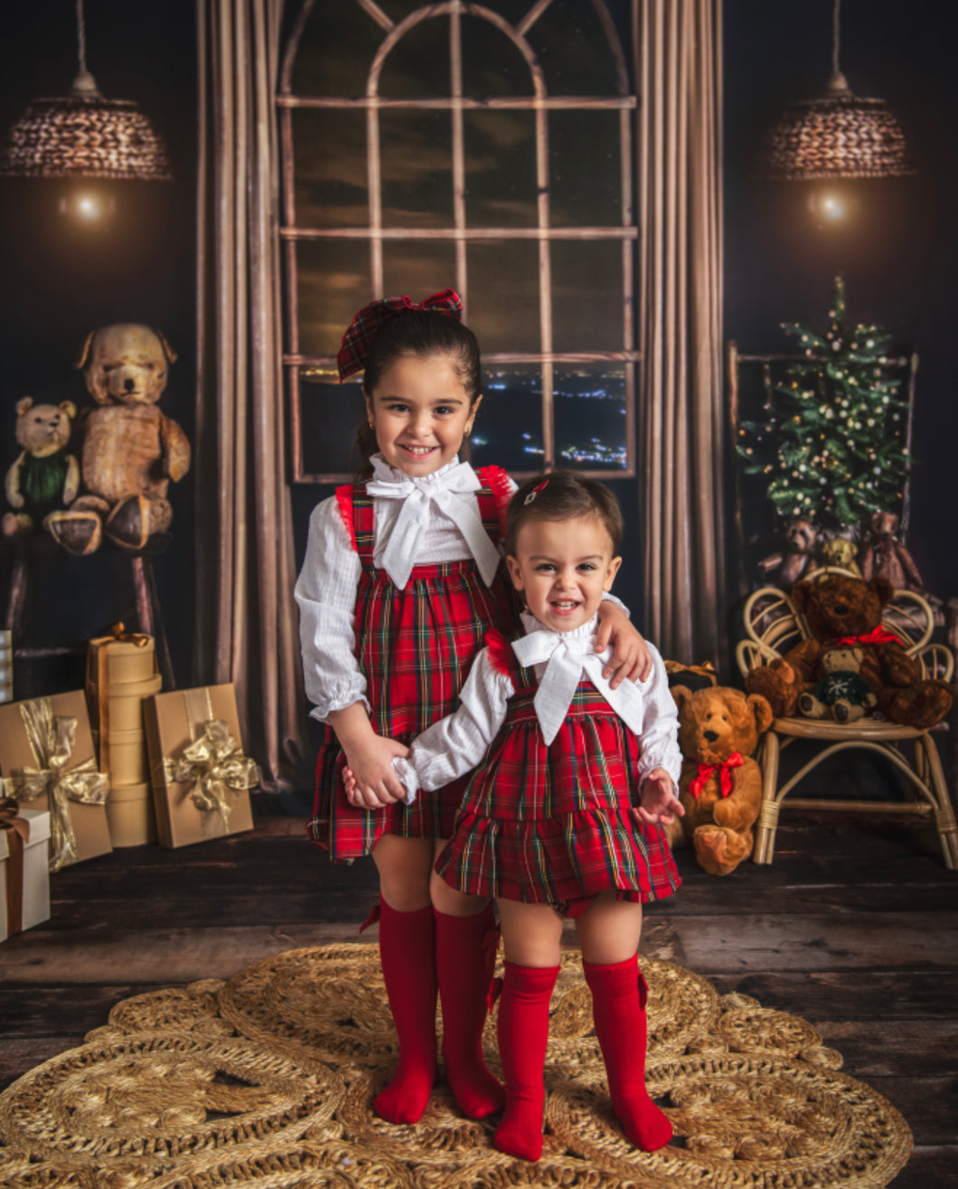 Red Checkered Bow Dress