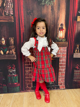 Load image into Gallery viewer, Red Checkered Bow Dress
