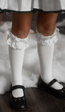Load image into Gallery viewer, Lace Trim Knee Socks
